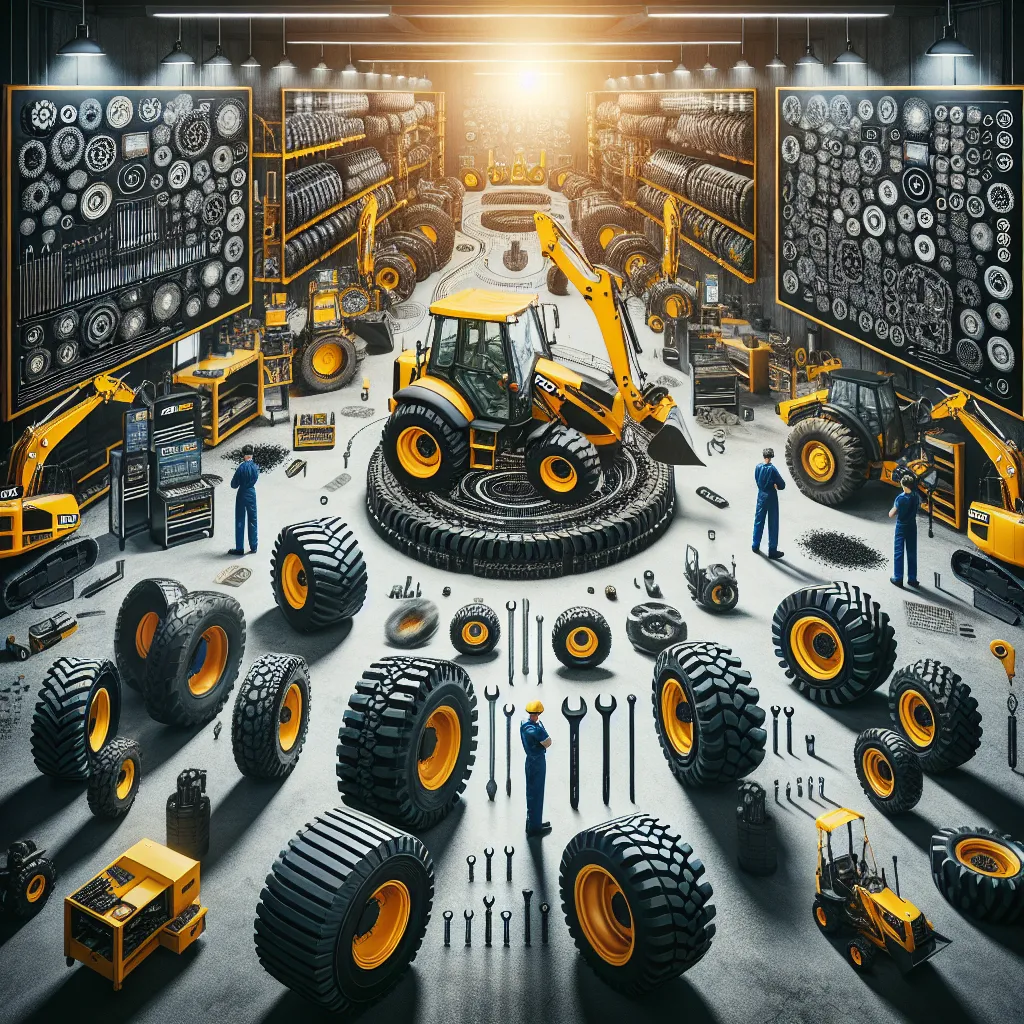 Jak dobrać najlepsze opony do koparko-ładowarki JCB: poradnik
